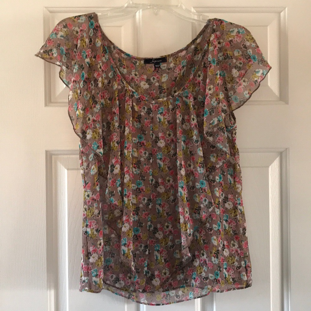 Beautiful Flower-printed Blouse